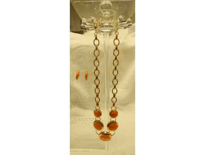 Neat Necklace & Pierced earring set