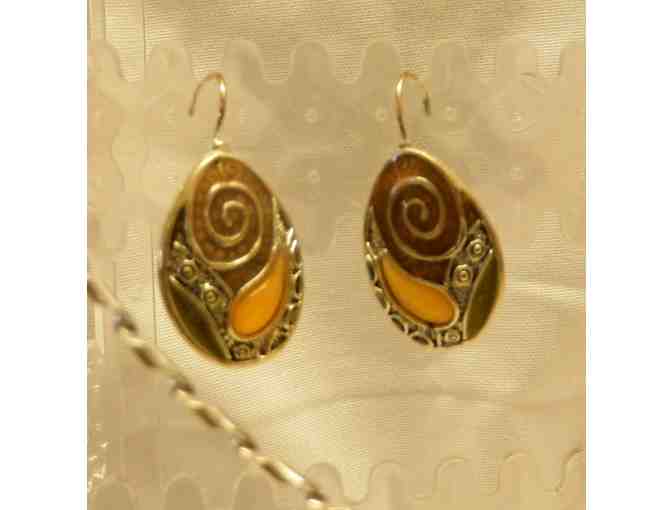Mexican style earrings & pendant