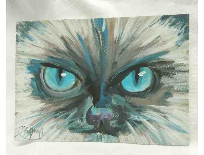 Two 5x7' impressionist original acrylics by SW artist Marc Broadway