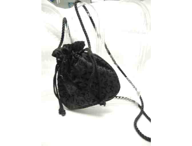Vintage drawstring evening bag