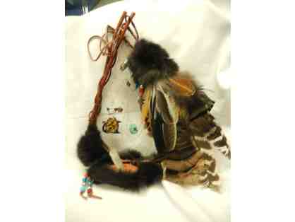 Beautiful Dreamcatcher with kitty ornament