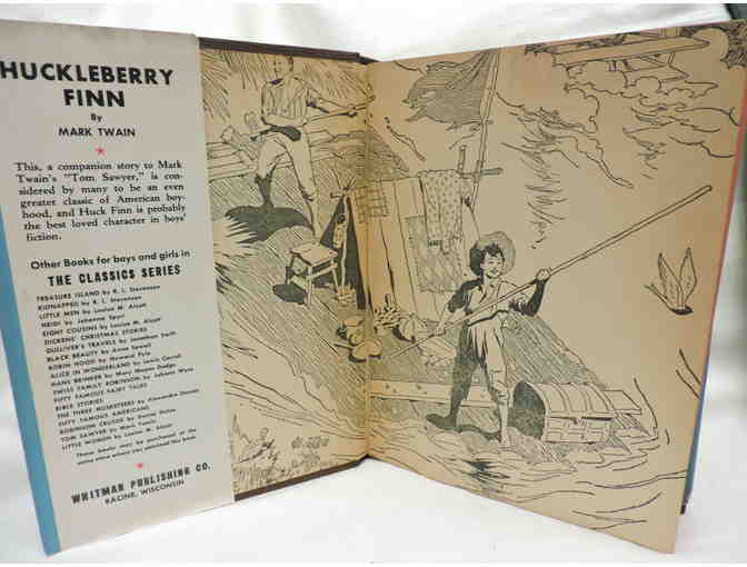 Antique book: Huckleberry Finn by Mark Twain