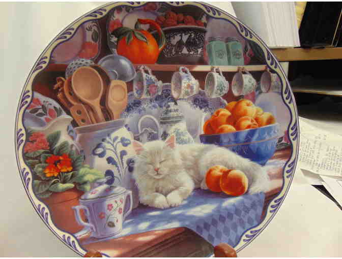 3 Cute 8" Collector Cat Plates - Photo 3