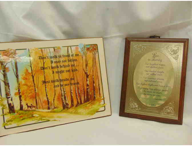 2 ready to hang wall plaques - Photo 1