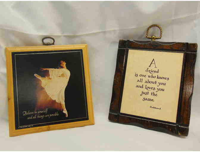 2 ready to hang plaques - Photo 1