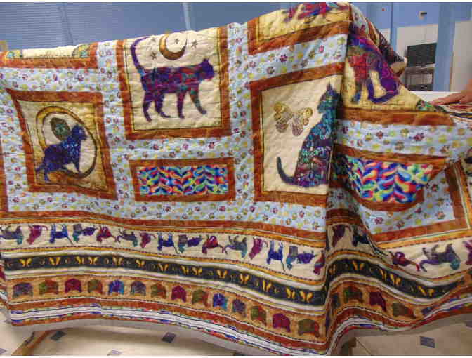 84'x52' Quilted Cat Blanket