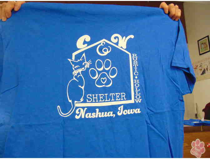 Light Blue Size Medium New Logo Rustic Hollow T-Shirt