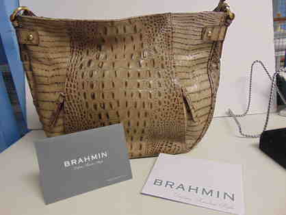 Authentic Brahmin Handbag w/registration card-Style Latte Melbourne