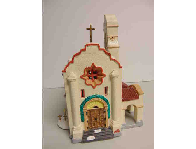 Lighted Dept. 56 Snow Village Collectible- 'Spanish Mission Church'