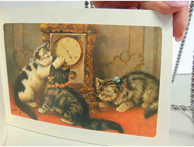 1992 Victorian Cats Postcard Book-Like New