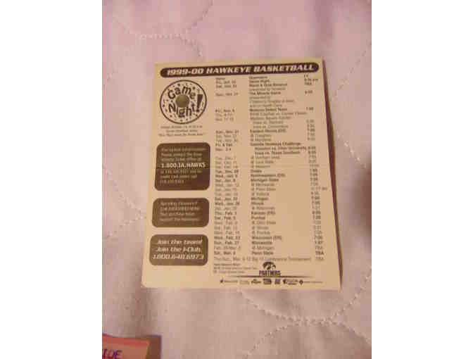 Iowa Basketball 1999-2000 Game Schedule-2 Marshall Tucker Band 1980 Tickets