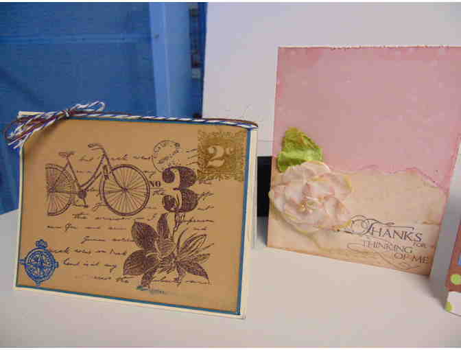 4 Handcrafted Note Cards w/Envelopes