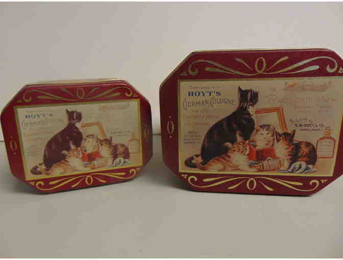 Two Nesting Cat (and Dog) Tins