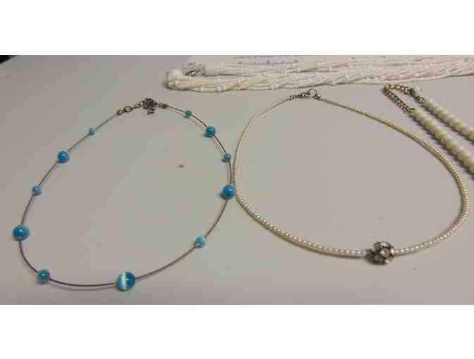 8 Vintage Costume Jewelry Necklaces