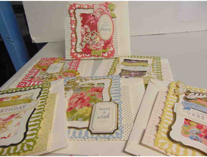 8 Assorted Hand Crafted Greeting Cards with Envelopes - Photo 1