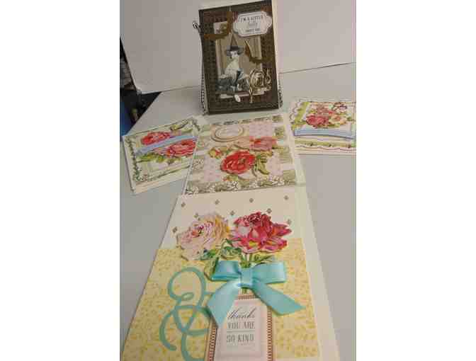 5 Assorted Hand Crafted Greeting Cards with Envelopes - Photo 1