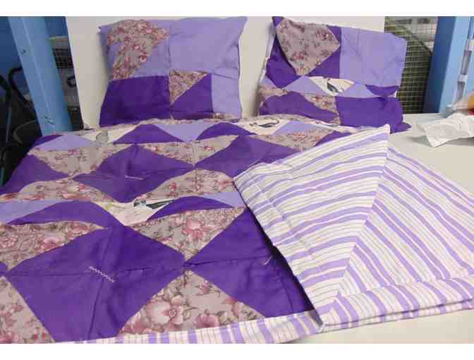 38"x50" Lap Quilt with One Pillow and One Matching Pillow Cover - Photo 1