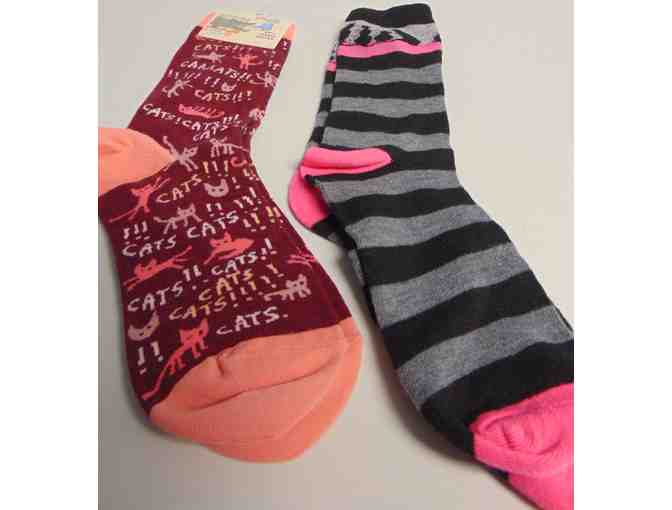 Cats, Cats, and More Cats-2 Pair of Socks - Photo 1