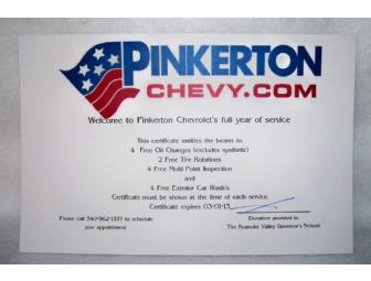 Full Year of Vehicle Service, Pinkerton Chevrolet