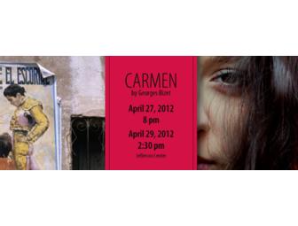 Opera Roanoke 'Carmen' - 2 Center Orchestra tickets