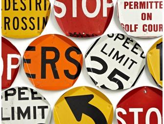 Recycled Traffic Sign Pentatray - STOP (1)
