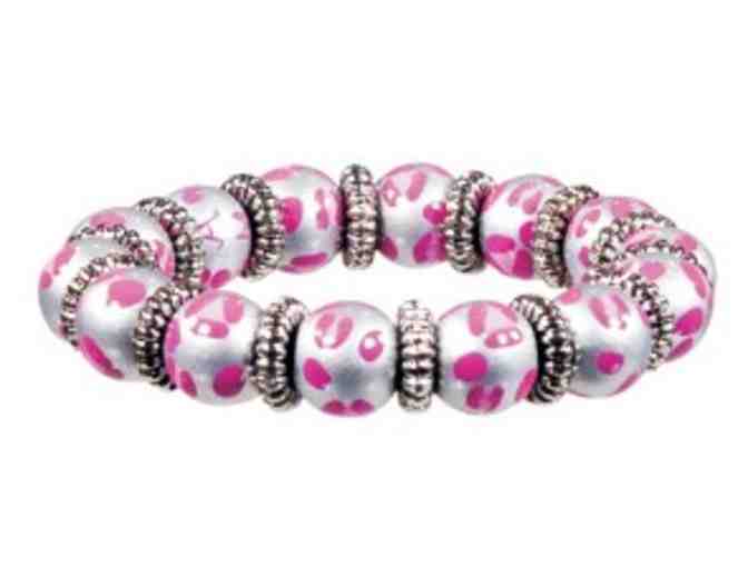 Angela Moore Leopard Life Pink Mother/Daughter Bracelet Set