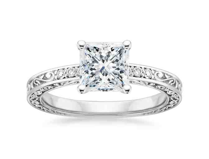 .31 carat Princess Cut Diamond Ring Set in 18K White Gold