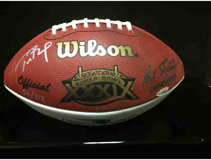 Limited Edition Super Bowl XXXIX Football Signed by Tom Brady