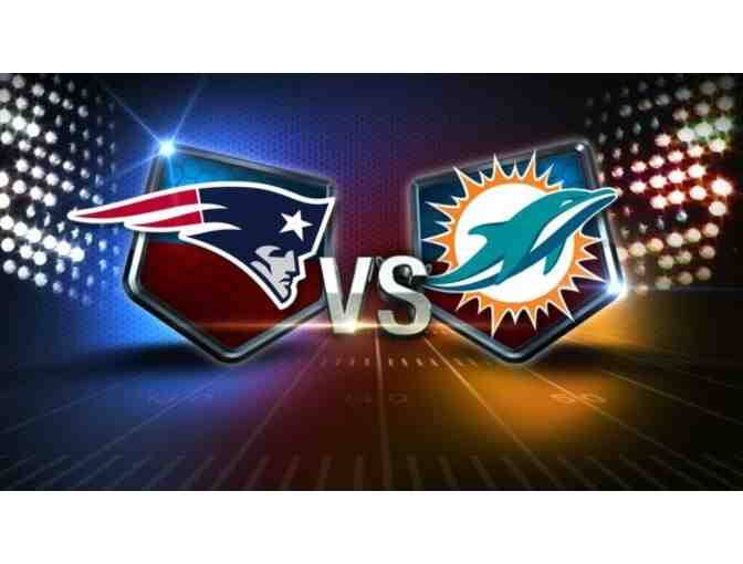 4 Tickets to see the NE Patriots vs. Miami Dolphins with VIP Pre-Game Tailgate Party