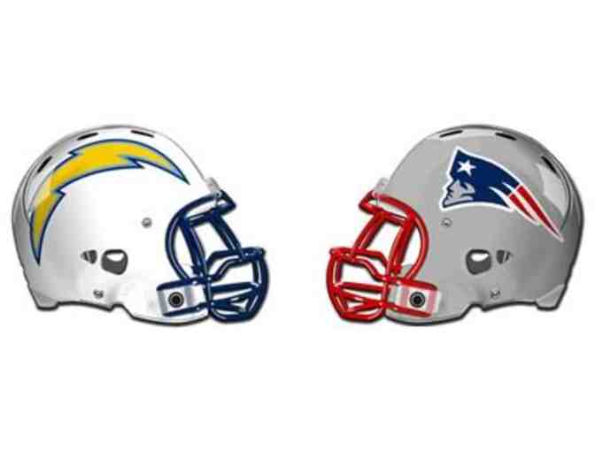 4 Tickets to see the NE Patriots vs. L.A. Chargers with VIP Pre-Game Tailgate Party