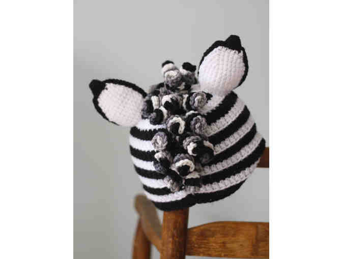 Hand-crafted Zebra Hat!
