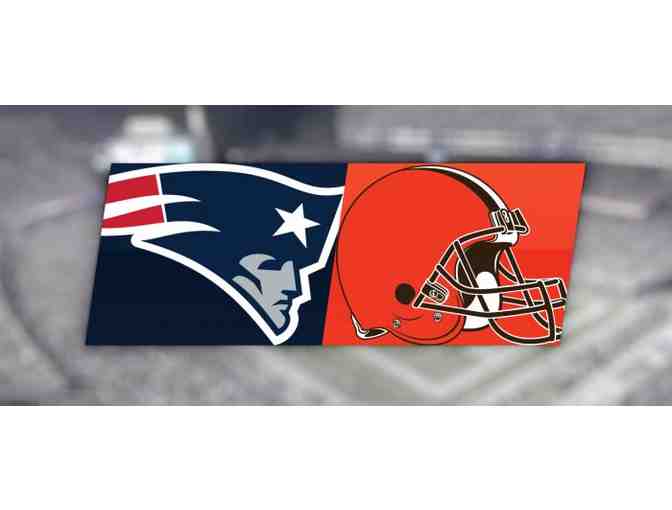 4 Tickets: New England Patriots vs. Cleveland Browns w/ VIP Pre-Game Tailgate Party - Photo 1
