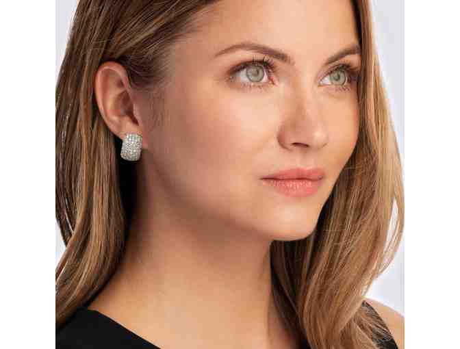 5.00 ct. t.w. Pave Diamond Earrings in Sterling Silver from Ross-Simons