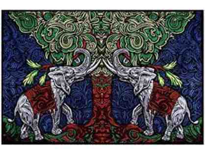 3D Elephant Tapestry