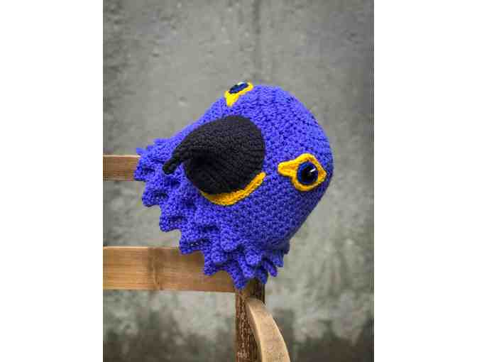 Hand-Crafted Hyacinth Macaw Hat!