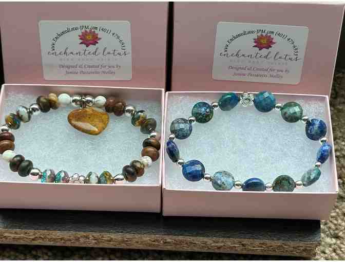 Enchanted Lotus Natural Healing Stone Bracelets