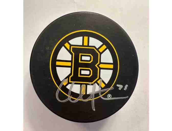 Boston Bruins Autographed Hockey Puck