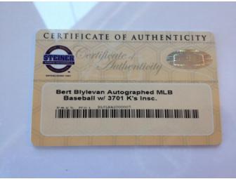 Autographed Bert Blylevan Baseball