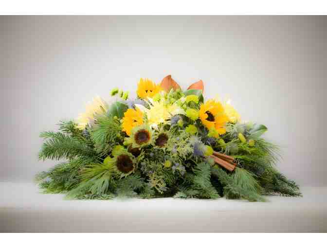 Custom floral arrangement by award winning floral designer Mickey O'Kane