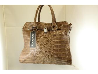 $2 RAFFLE-only 20 txt will sell: Handbag by FLAMENCO- Designed for Saint Clare School Only