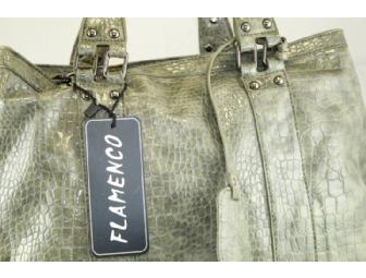 Handbag by FLAMENCO - BARCELONA RIOJA GREEN  - New - Designed for Saint Clare School Only