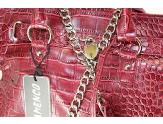 Handbag by FLAMENCO - BARCELONA RIOJA RED  - New - Designed for Saint Clare School Only