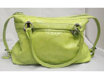 Handbag by FLAMENCO - Green/PistachColor - Brand New- Designed for Saint Clare School Only