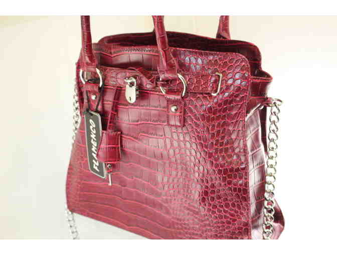 $2 RAFFLE TICKET: Handbag by FLAMENCO - RED - New - *Designed for Saint Clare School*