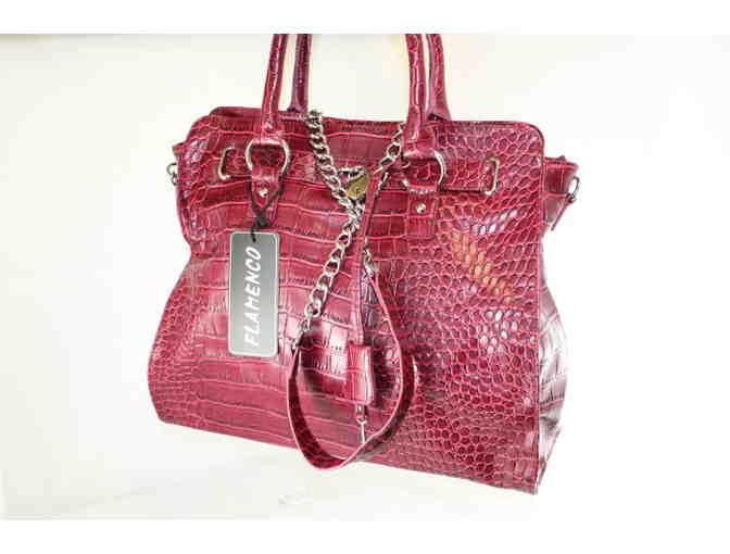 Handbag by FLAMENCO - BARCELONA RED HEART  - New - Designed for Saint Clare School Only