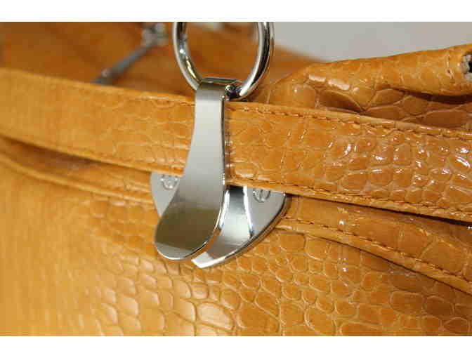 $2 RAFFLE TIX:Handbag by FLAMENCO - Dark Yellow -New- *Designed for Saint Clare School*