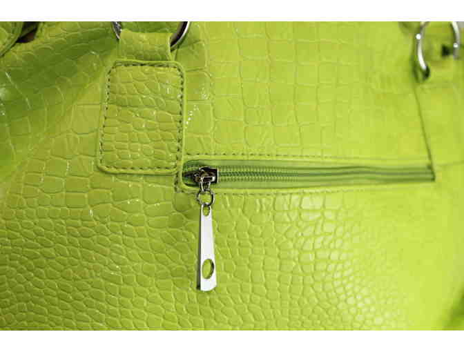 $2 RAFFLE TIX: Handbag by FLAMENCO - Green/Pistach-New- *Designed for St. Clare*