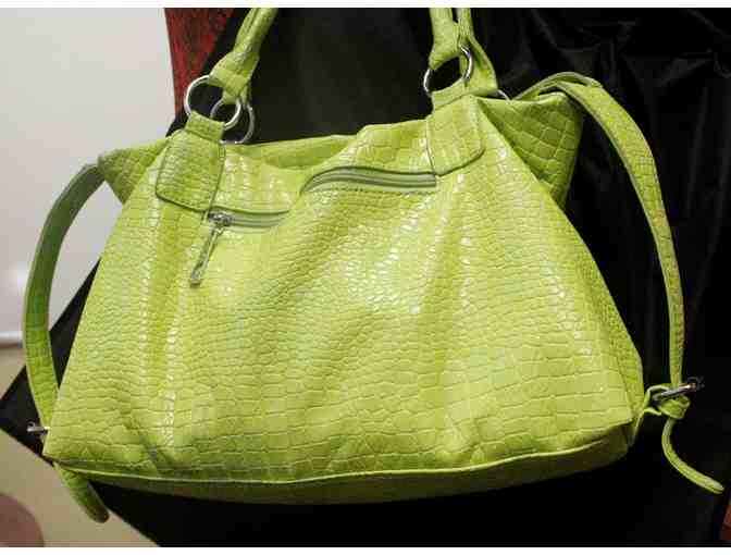 TEN (10)Handbags by FLAMENCO - Green/Lime Color - Brand New- Designed for Saint Clare Only