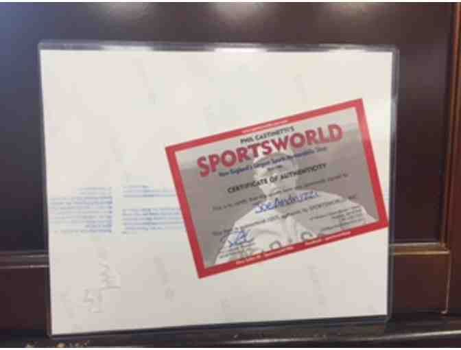 Joe Andruzzi signed Photograph with authenticity certificate!