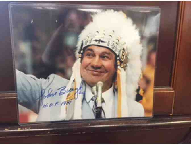 John Bucyk 1981 Hall of Famer Signed 8 x 10'  Photograph